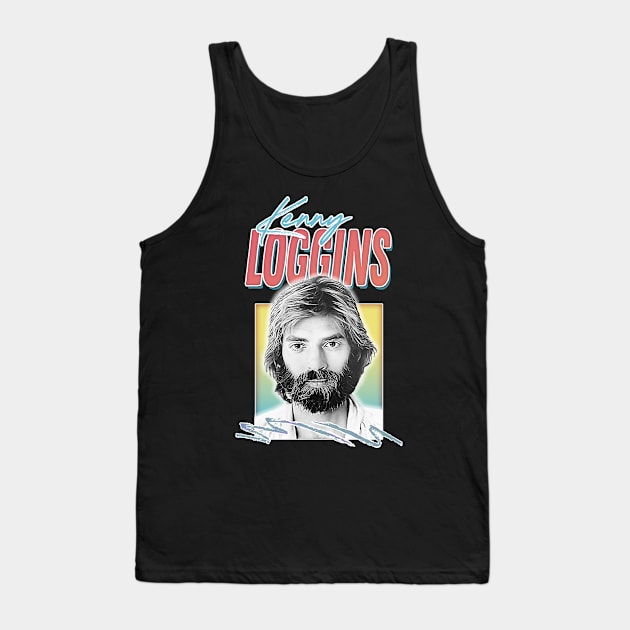 Kenny Loggins / Soft Rock 70s Retro Aesthetic Fan Art Design Tank Top by DankFutura